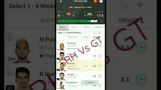 SRH Vs GT today match Production Dream 11#dream #ipl #2022 #viral
