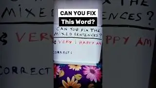 Only Smart People Can Fix This Sentence 🤯 | English Challenge