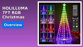 REVIEW (2025): HOLILLUMA 7FT RGB Christmas Tree. ESSENTIAL details.