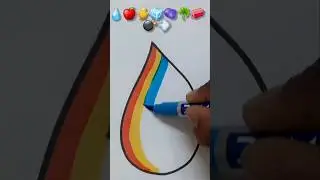 Creative Satisfying Art 💧🍎🐥🧊🫐☘👝💣💨#shorts #trending #youtubeshorts #art
