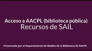 AACPL y SAIL en espa&ntilde;ol
