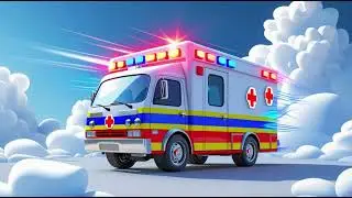 🚑 White Ambulance Whistles the Colors 🌈 | Nursery Rhymes & Kids Songs