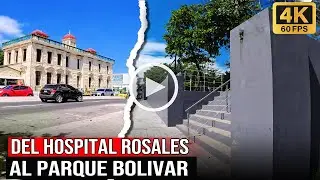 Hospital Rosales al Parque Bol&iacute;var , El Salvador , 4K