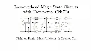 Low overhead Magic State Circuits with Transversal CNOTs