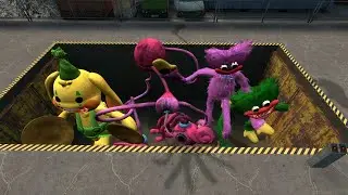 PUTTING ALL POPPY PLAYTIME CHAPTER 2 CHARACTERS IN A GMOD CRUSHER!
