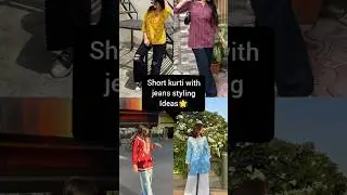 Short Kurtis with jeans styling Ideas ✨#kurti #jeans #trending #munbeva #fashion