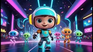 🤖 Dancing Robots in the Future Learning City 🌆🎶 | Fun ABC, Numbers & Colors Song for Kids