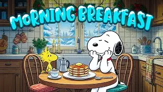 Morning Breakfast with Snoopy☀️❄️| Relaxing Autumn Playlist for Study, Coffee & Cozy Morning