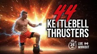 My 44th Birthday Workout: 44 Kettlebell Thrusters + Jump Rope Challenge [LIVE]