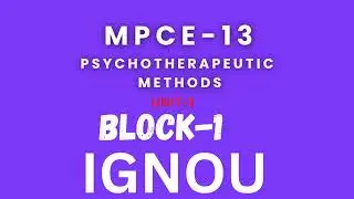 UNIT 3: SHORT-TERM PSYCHOTHERAPIES , ignou, audiobook summary.