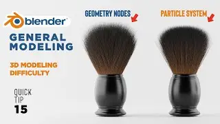 Как моделировать кисть в Blender (быстрый совет Blender 15)