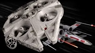 We Fly A R/C Millennium Falcon Drone!