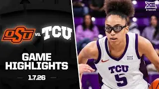 Oklahoma State vs. #13 TCU Game Highlights | 2025-26 Big 12 Women's Basketball