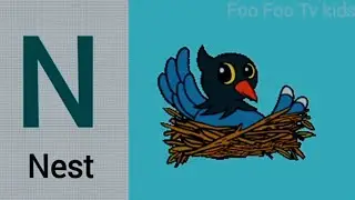 Буква N для 5 слов (заглавными буквами) с картинками 🤩 Слова на букву N @FooFooTvKids