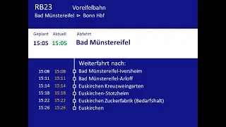 [DB Regio VAREO] Ansagen RB23 Bad M&uuml;nstereifel - Euskirchen