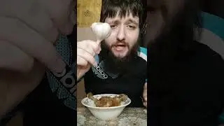 ужин калтошка с кулицой и часник ням ням