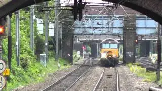 (HD) EX Arriva 57313 + 57315 Power Through West Ealing Working 1Z87 Derby - Canterbury West 1/6/13