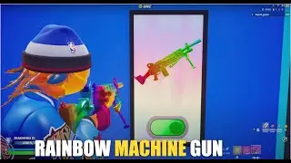SUPER PIT UNC MAP FORTNITE CREATIVE - RAINBOW MACHINE GUN (COMMENT AVOIR RAINBOW MACHINE GUN)