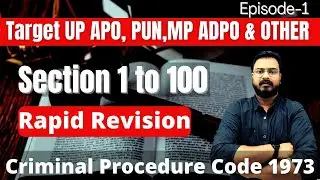 Superfast Revision Of Criminal Procedure Code 1973 | By Sonu Sir | Section 1 To 100 CRPC  | Part-1