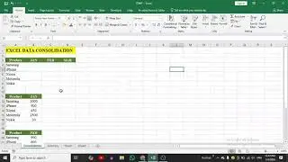 How to consolidate MS Excel data quickly #excel #exceltips