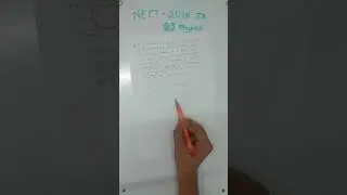 Simple harmonic motion (SHM) NEET 2018 Question in a simple way