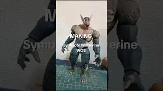Venomized Wolverine web of shadows - custom marvel legends