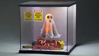 Polymer Clay Figure/Zombie Ghost in Quarantine