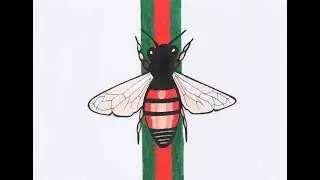 HOW TO DRAW GUCCI BEES !  (HAPPY NEW YEAR !)