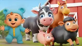 Animal Songs Old MacDonald Had a Farm | Lala Loops Cartoon Nursery Rhymes & Kids Songs