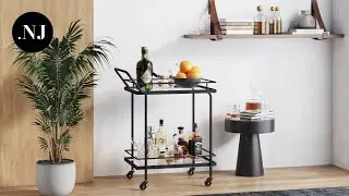 Modern Bar Cart Styling Ideas with the Sally Bar Cart