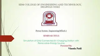 simulation of grid connected EV charging station with renewable energy source