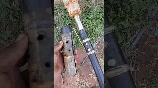 HDPE PIPE FITTING FOR SUBMERSIBLE Water Pump  #borewell #hdpe #waterpump