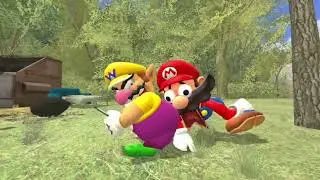 Mario eat Wario butt but funny moments