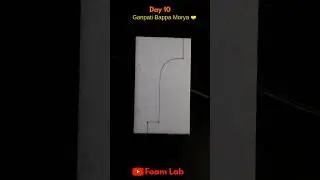 Day - 10 Handmade Ganpati Decoration at home | Foam art | #shorts #viral #ytshorts #Design