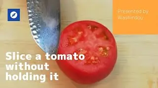 【Kiwami Knife】 You don't need to hold down a tomato to slice with a good kitchen knife