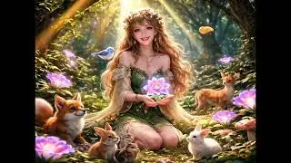 Relaxation / Ambience&ndash;Focused, Enchanted Forest Ambience | She Stands Still While Nature Comes Alive