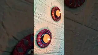Diy Tealight Candle Holder with cardboard❤️#diy #festivedecor #tealightcandleholder #diwali #shorts