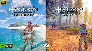 Horizon Forbidden West vs Zero Dawn | RTX 4090| DLSS | 4K & 8K | Maxed Settings