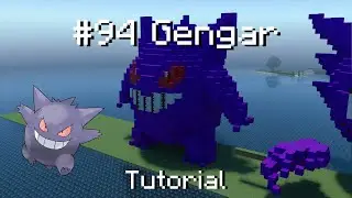 How to build a Pok&eacute;mon Gengar statue in Minecraft (Tutorial)