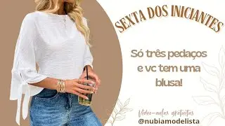 MOLDE DE BLUSA PRA INICIANTE DAS INICIANTES! FÁCIL DEMAIS!