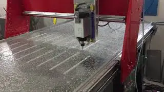 CNC Eigenbau Nuten Aufspannplatte fr&auml;sen