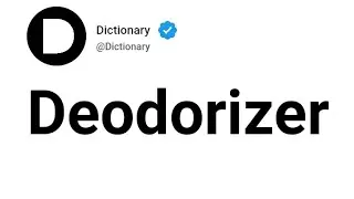 Deodorizer Meaning In English