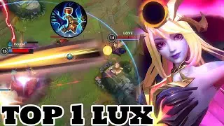 Wild Rift Lux - Top 1 Lux (Dark Cosmic Lux) Gameplay Rank Grandmaster