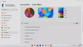 How to use color filters in Windows