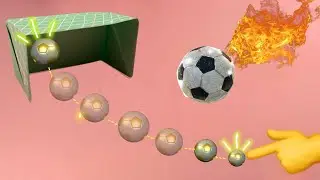 How To Make Easy Origami FOOTBALL Toy | Origami FOOTBALL Penalty #origami#games