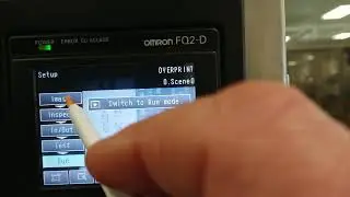 Omron FQ2-D basic teach procedure
