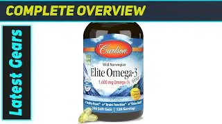 Carlson Elite Omega 3 Gems: Powerful Lemon Omega-3 for Peak Health!