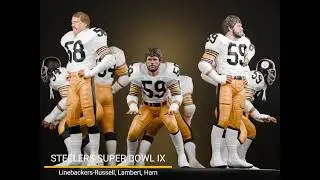 PITTSBURGH STEELER - SUPER BOWL IX LINEBACKERS - ANDY RUSSELL - JACK LAMBERT - JACK HAM