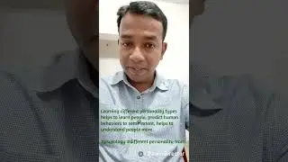 Learning different personality types helps to understand people more.