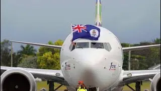 The Cayman Islands salutes the arrival of Cayman Airways' brand new Boeing 737 Max 8